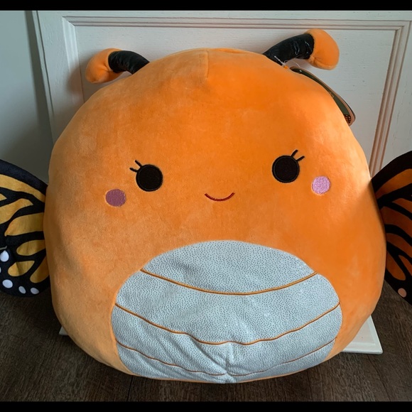 SQUISHMALLOWS MONY THE MONARCH BUTTERFLY SET 16-20”& 5” Rare Limited Edition NWT - Picture 7 of 16